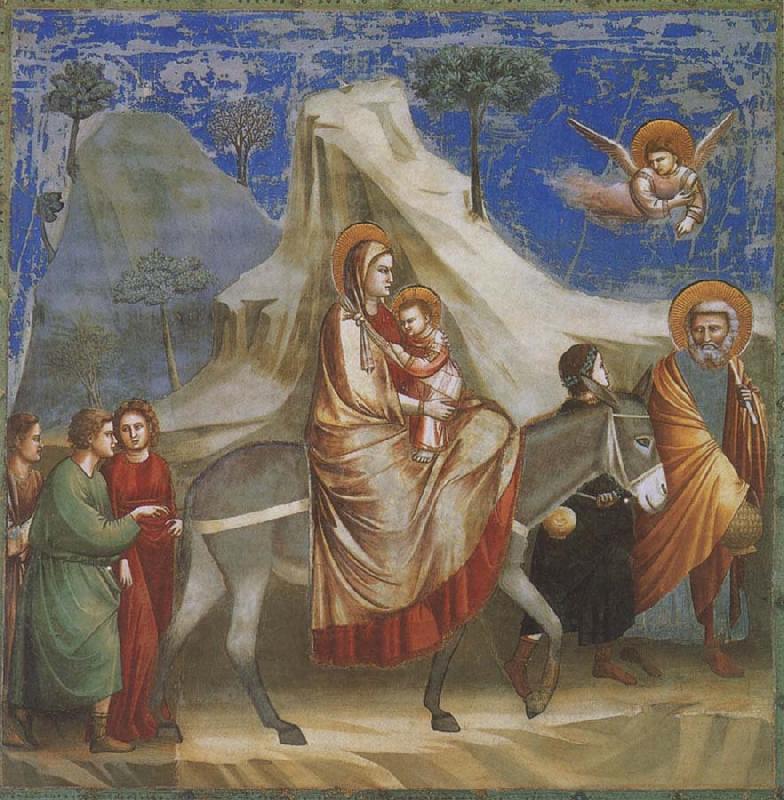 GIOTTO di Bondone Flight into Egypt china oil painting image